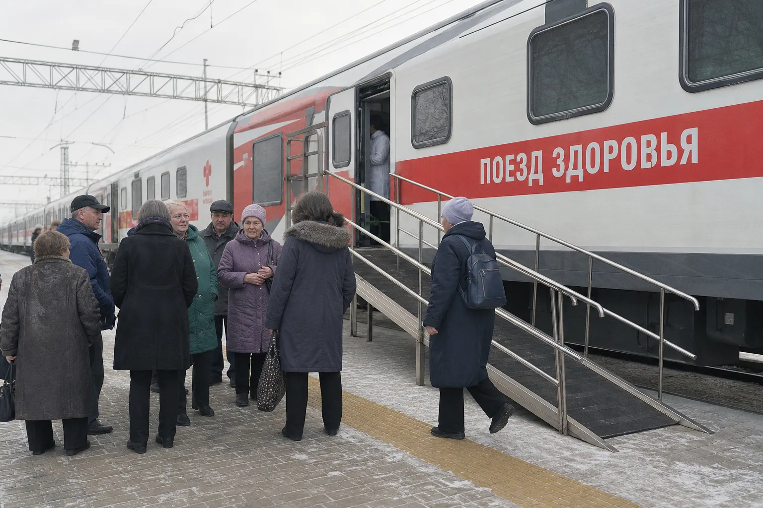 «Поезд здоровья» завершил приём жителей в Северном